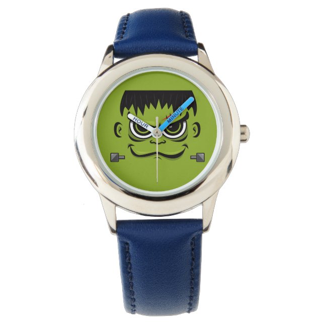 Frankenstein Halloween Ansikte Armbandsur (Framsida)