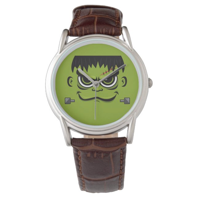 Frankenstein Halloween Ansikte Armbandsur (Framsida)