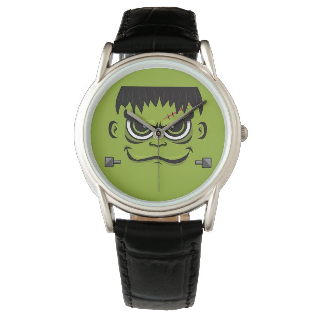 Frankenstein Halloween Ansikte Armbandsur (Framsida)