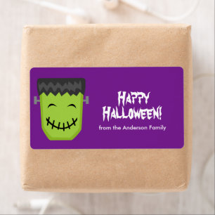 Frankenstein Halloween-etiketter Fraktsedel
