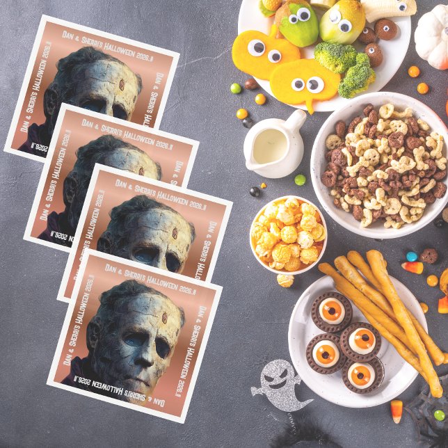 Frankenstein Halloween fest Pappersservett (Frankenstein Halloween Party Napkins)