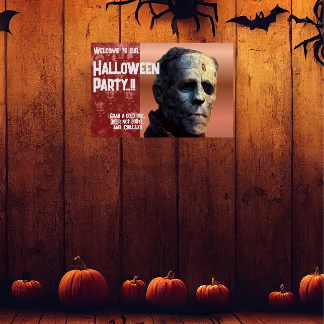 Frankenstein Halloween fest Poster (Frankenstein Halloween Party Poster)