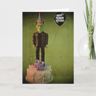 "Frankenstein Halloween" födelsedagkort Kort