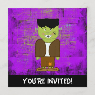 Frankenstein Halloween-inbjudan Inbjudningar