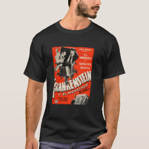 Frankenstein Halloween Monster Poster Spanska häst T Shirt
