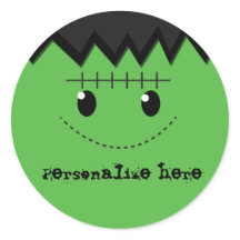 Frankenstein Halloween Personlig Fest Klistermärke