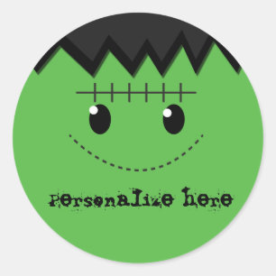 Frankenstein Halloween Personlig Fest Klistermärke