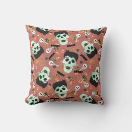 Frankenstein Halloween Skull Dekorativ kudde