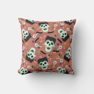 Frankenstein Halloween Skull Dekorativ kudde