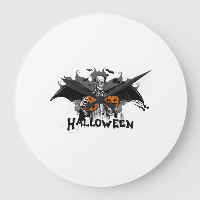 Frankenstein Halloween Stor Klocka (Framsida)