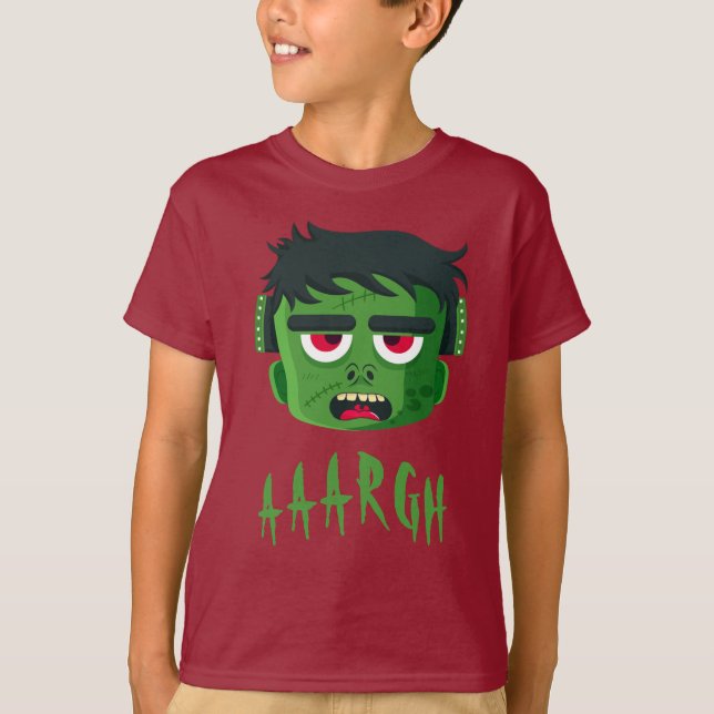 Frankenstein Halloween T Shirt (Framsida)