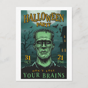 Frankenstein Halloweenfest Postkort Vykort