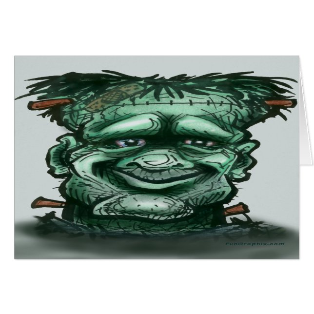Frankenstein Hälsningskort (Framsidan Horizontal)