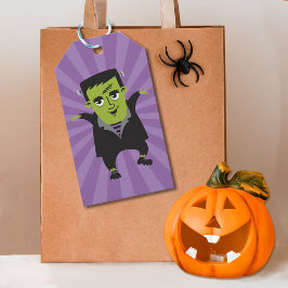 Frankenstein Happy halloween Presentetikett