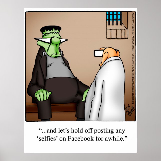 Frankenstein Humor Monster Poster (Framsidan)