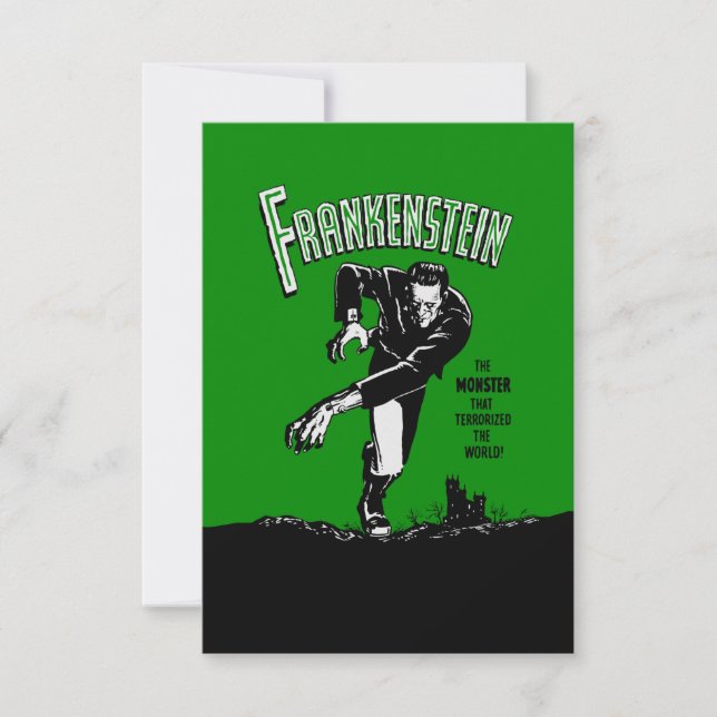 Frankenstein - Inbjudan/OSA OSA Kort (Framsida)