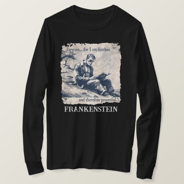 "Frankenstein Långärmad T-Shirt  (Design framsida)