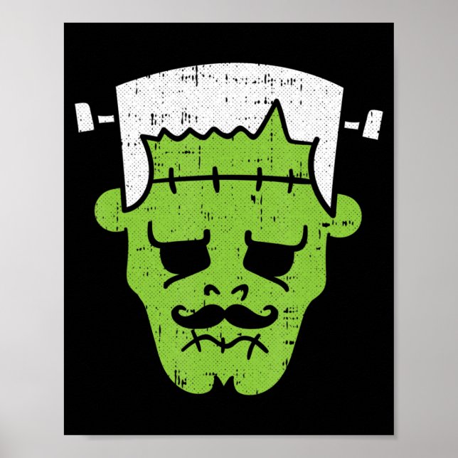 Frankenstein Lazy Halloween Costume Horror Movie M Poster (Framsidan)