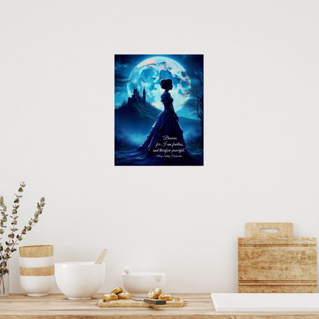 Frankenstein Mary Shelley Quote Poster (Kök)