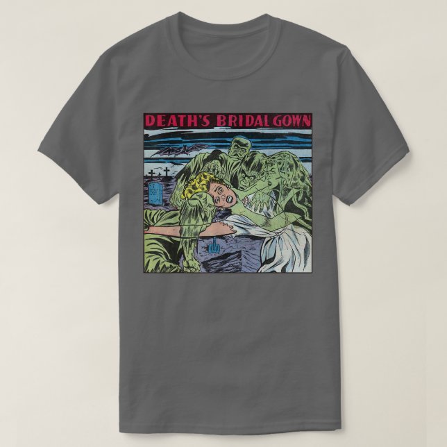 Frankenstein Möhippa Gown Ghost Halloween Retro Ho T Shirt (Design framsida)