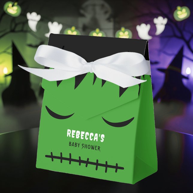 Frankenstein Monster Halloween Baby Shower Presentaskar (Frankenstein Monster Halloween Baby Shower Favor Boxes
)