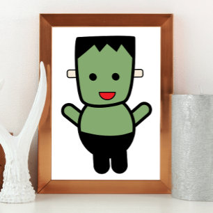 Frankenstein Monster Halloween Poster
