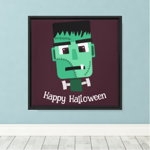 Frankenstein Monster Illustration Canvastryck