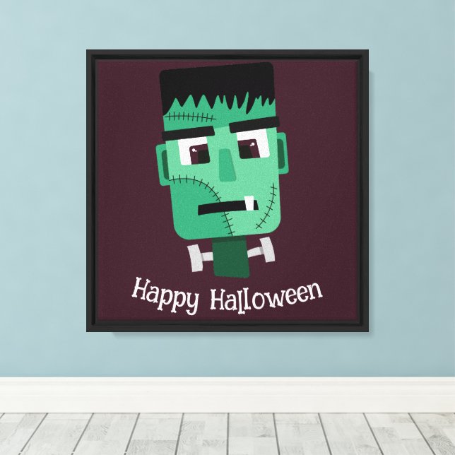 Frankenstein Monster Illustration Canvastryck (Insitu (trägolv))