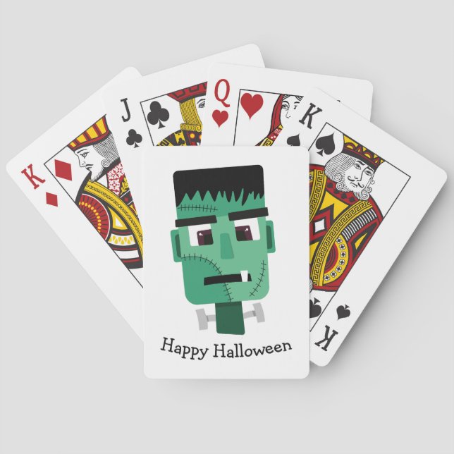 Frankenstein Monster Illustration Casinokort (Baksidan)