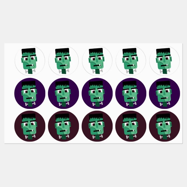 Frankenstein Monster Illustration Klistermärke (Ark)