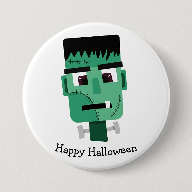 Frankenstein Monster Illustration Knapp (Framsida)