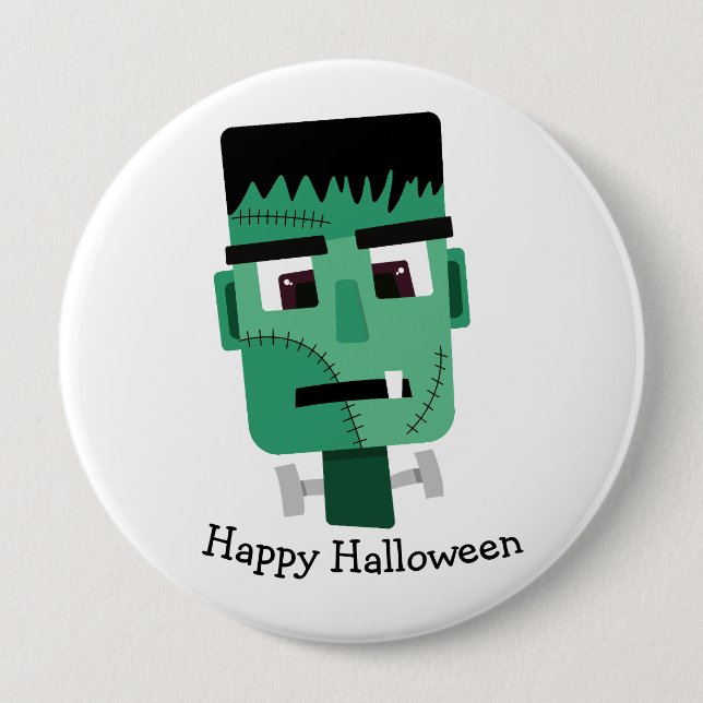 Frankenstein Monster Illustration Knapp (Framsida)
