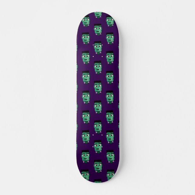 Frankenstein Monster Illustration Mini Skateboard Bräda 18,5 Cm (Framsida)