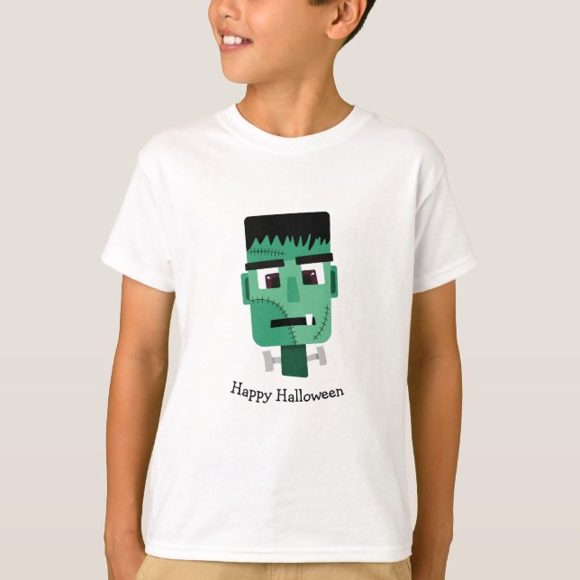 Frankenstein Monster Illustration T Shirt (Framsida)