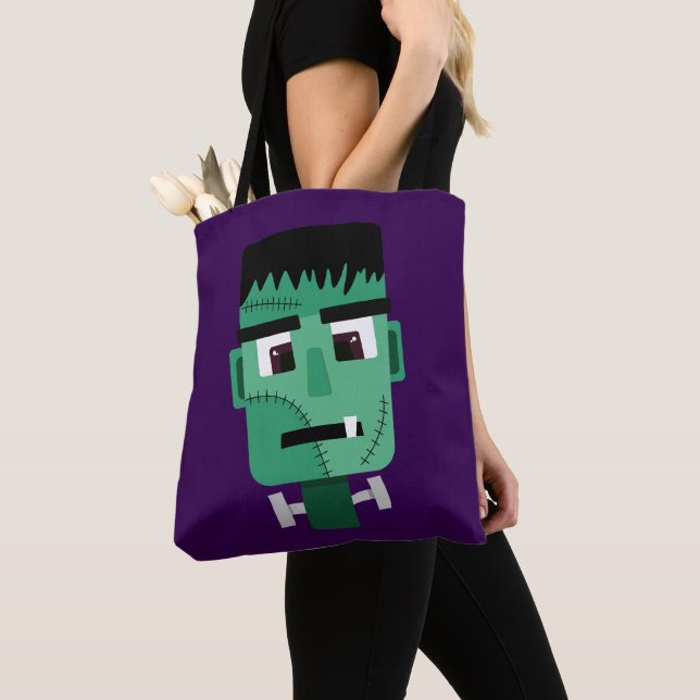 Frankenstein Monster Illustration Tygkasse (Närbild)