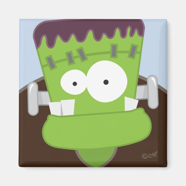 Frankenstein Monster Kids Halloween Magnet (Framsidan)