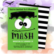 Frankenstein Monster Mash Halloween Födelsedagsfes