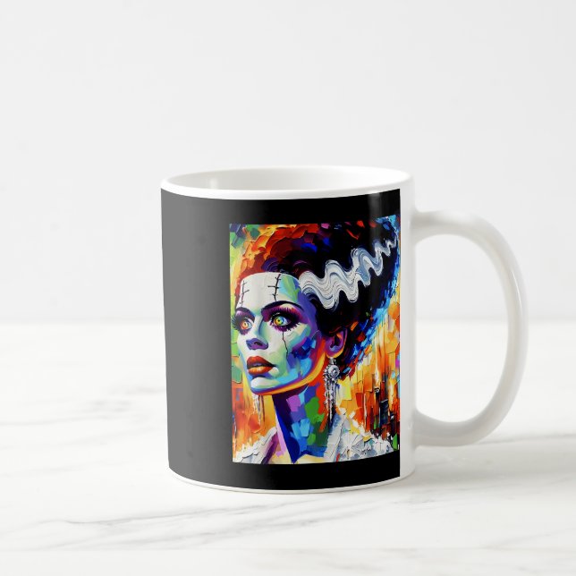 Frankenstein Monster och Bride Halloween Matching Kaffemugg (Höger)