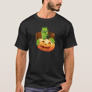 Frankenstein Monster Tecknad med Pumpkin Tröja