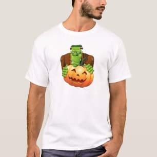 Frankenstein Monster Tecknad med Pumpkin Tröja