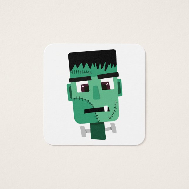Frankenstein Monsters chef Fyrkantigt Visitkort (Framsida)