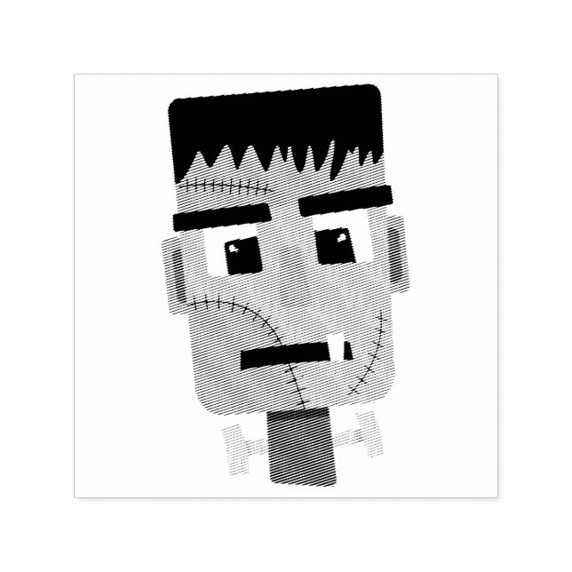 Frankenstein Monsters chef Självfärgande Stämpel (Design)