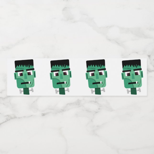 Frankenstein Monsters chef Vattenflaskor Etikett (Singel etikett)