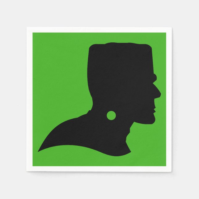 Frankenstein Monsters Silhouette Pappersservett (Framsidan)