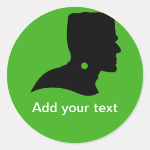 Frankenstein Monsters Silhouette Runt Klistermärke