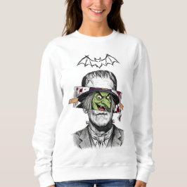 Frankenstein-monstret möter den onda häxan | Vinta T Shirt