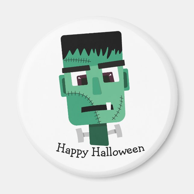 Frankenstein-monstrets huvud magnet (Framsidan)