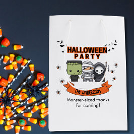 Frankenstein Mummy Grim Reaper Spooky Halloween