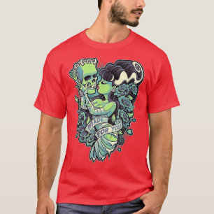 Frankenstein och Bride Made åt dig T Shirt