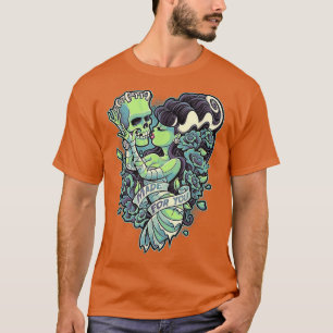 Frankenstein och Bride Made åt dig T Shirt